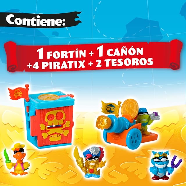 Foto 2 de 8 de PIRATIX Adventure World Serie Golden Treasure–Captain Pack Tina Thunder.Incluye 4 Piratix;capitán Dorado…