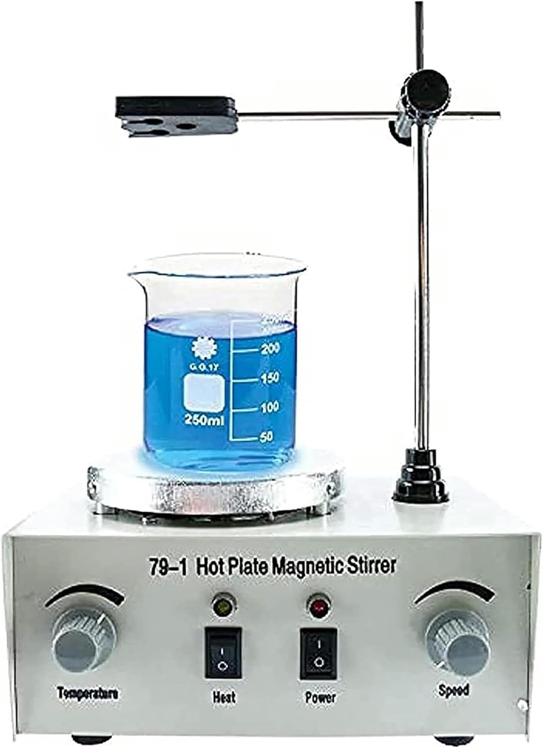 FLTRGO Magnetic Stirrer Heating Plate, Magnetic Laboratory, 1000 Ml Heating Plate Laboratory and Temperature Regulatory Mixer with Double Control, for Home Kitchen School Baths
