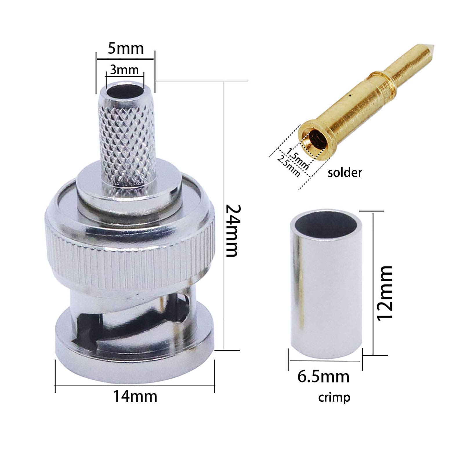 I Connettori Video Delle Telecamere A Circuito Chiuso - Video Telecamere - Crimpare I Connettori Per TVCC - Come Crimpare I BNC Al Cavo Coassiale - Come Connettere I BNC Al Cavo - Foto 2