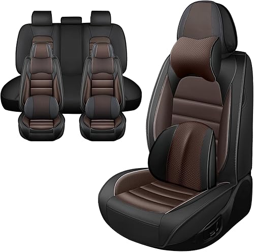 Fundas de asiento de automóvil de lujo para Chevrolet Trailblazer 2003-2023, impermeables, suaves, transpirables, de piel sintética, con bolsillos