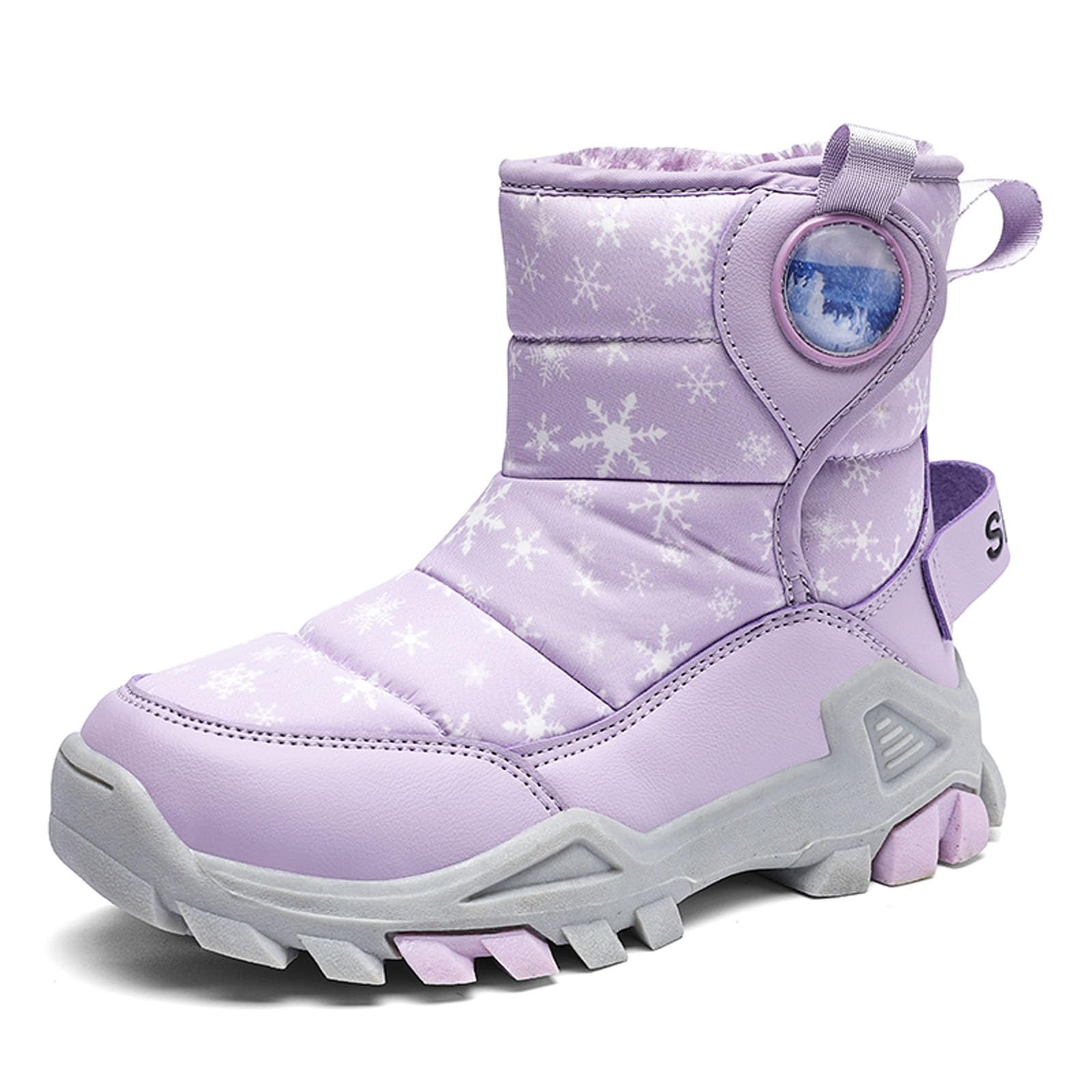 Stivali da Neve per Bambini Stivaletti Chelsea per Bambini Scarpe Invernali Morbido Stivali da Neve Design alla Moda Scarpe Invernali Allaperto Antiscivolo Boots Idéales pour l'Automne et l'Hiver