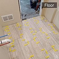 Vista 6 de DGSL - Sistema de nivelación de azulejos con alicate, 1200 piezas de separadores de azulejos y 300 piezas de cuñas reutilizables, juego