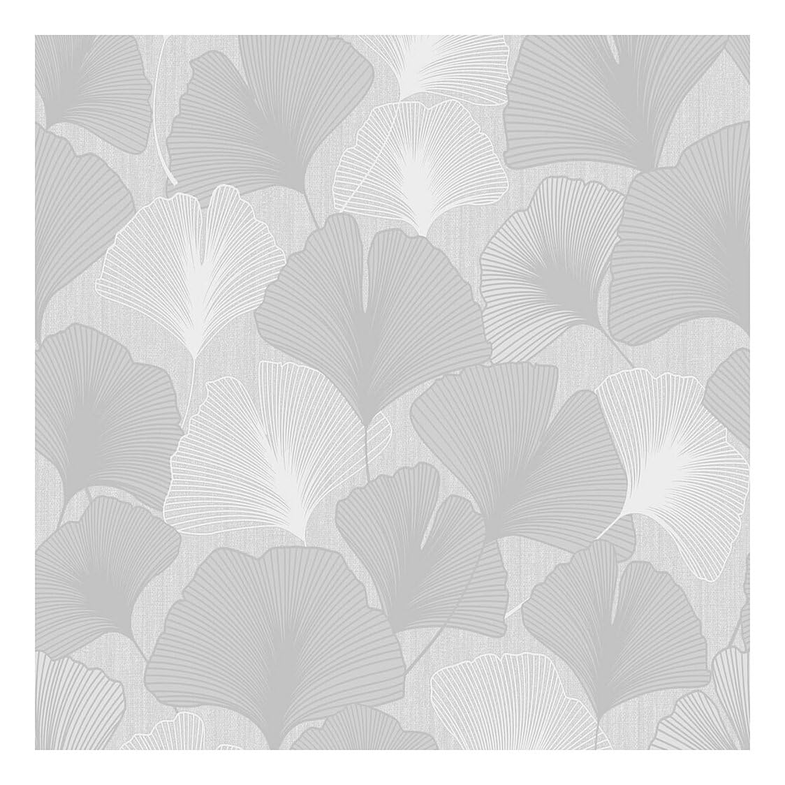 Super Fresco Ginkgo Leaves Silver Paste The Paper Wallpaper 114855