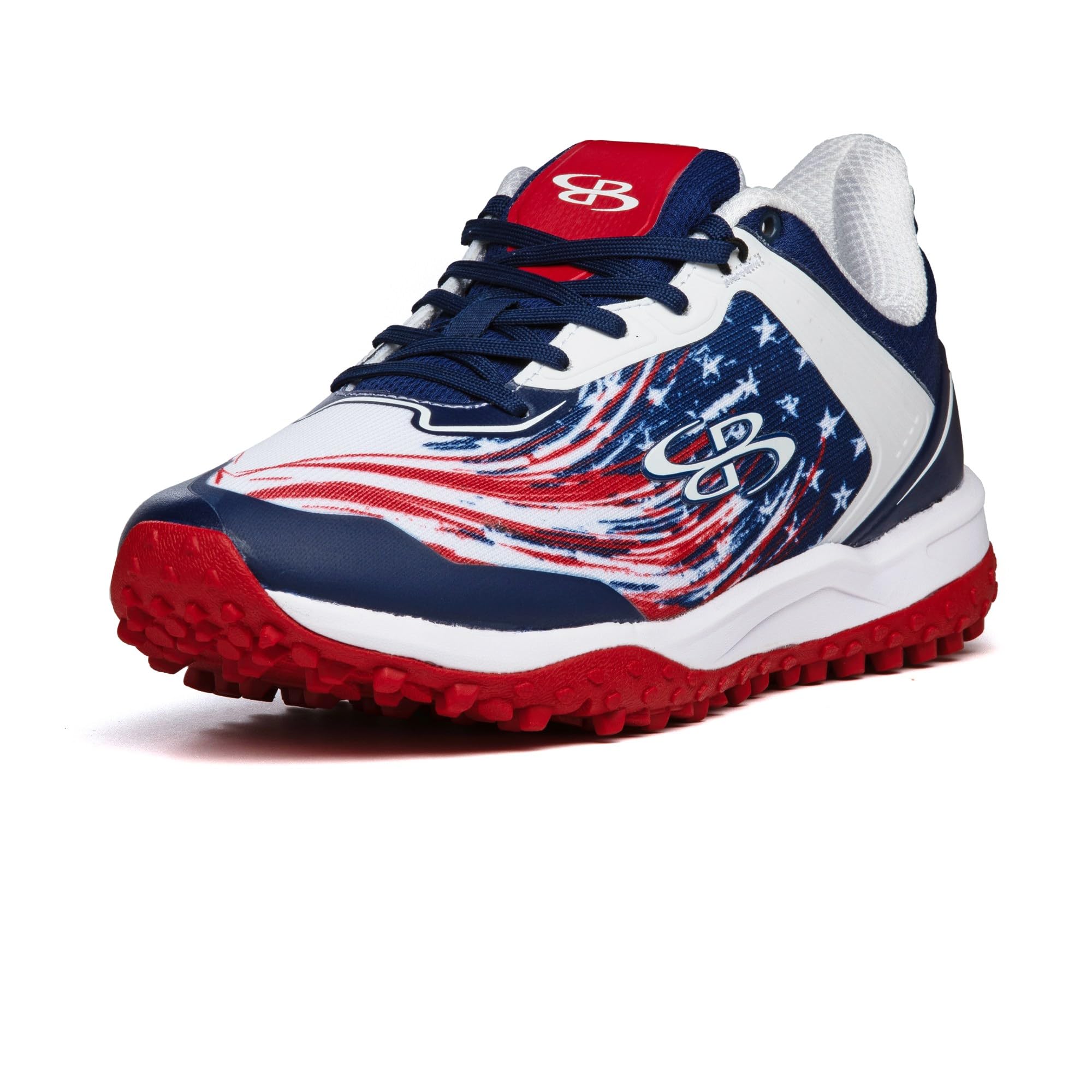 Boombah Viper Men's Turf - USA Liberty - Navy/White/Red - Size 11