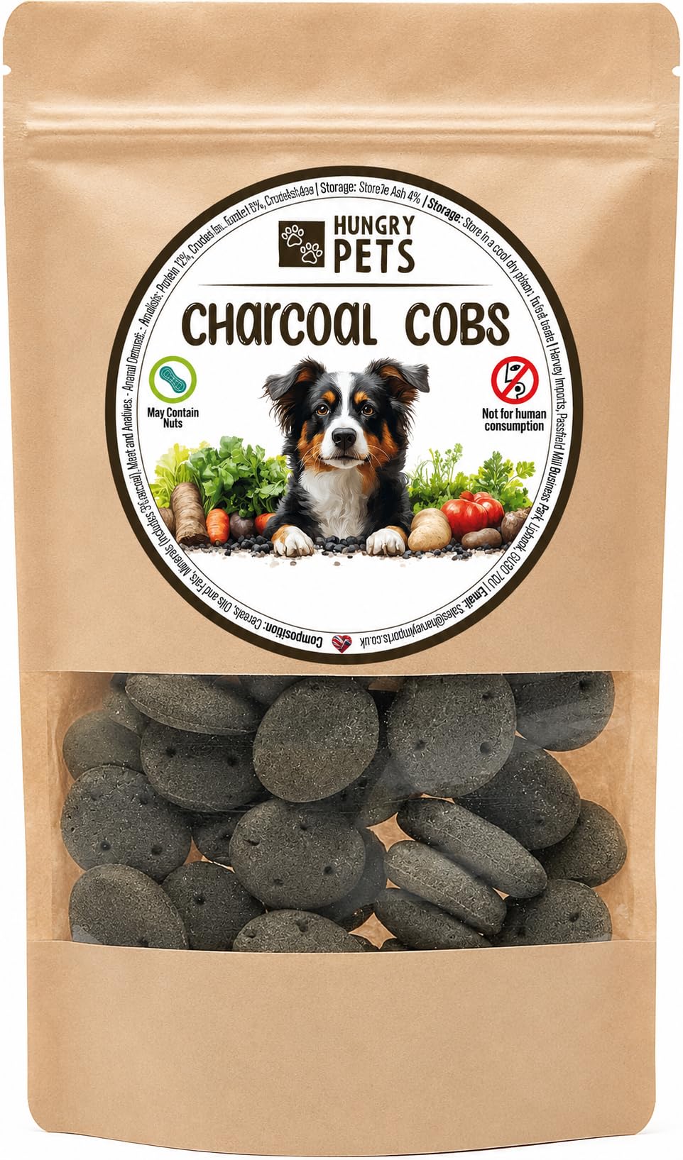 Charcoal Cobs Dog Treat, 200g, Biscuits for Dogs