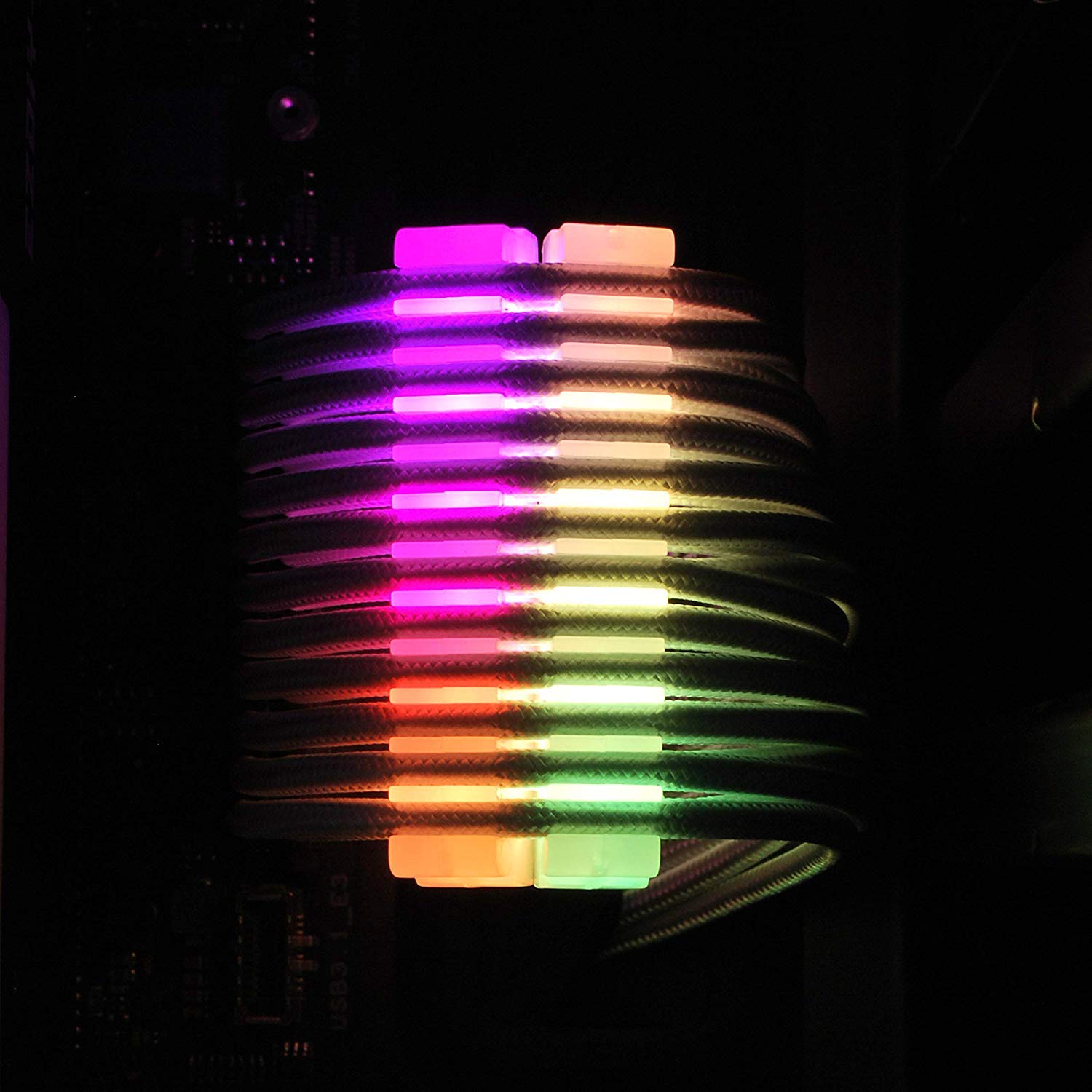 EZDIYFAB RGB Cable Comb 2X 24Pin and 6X 8Pin,RGB LED Combs for