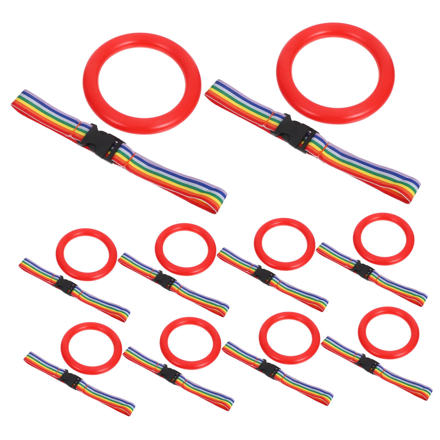 24 Juegos Walking Rope con Anillos Correa de Seguridad Antipérdida para Pulsera y Ajustable para Guardería y Actividades al Aire