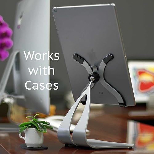 Miniatura 5 de Thought Out Stabile Pro - Soporte giratorio para iPad, color blanco, fabricado en Estados Unidos, compatible con Apple iPad