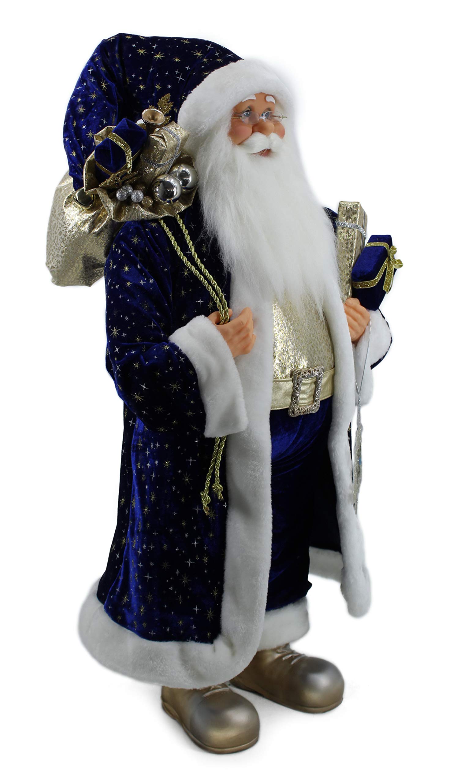 サンタクロースの装飾 Amazon.co.jp: Windy Hill Collection 369100 立っているブルー