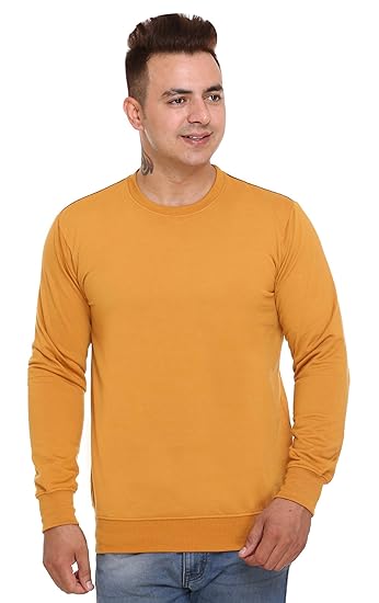 Men's Fleece Round Neck Sweatshirt (Pack of 1)