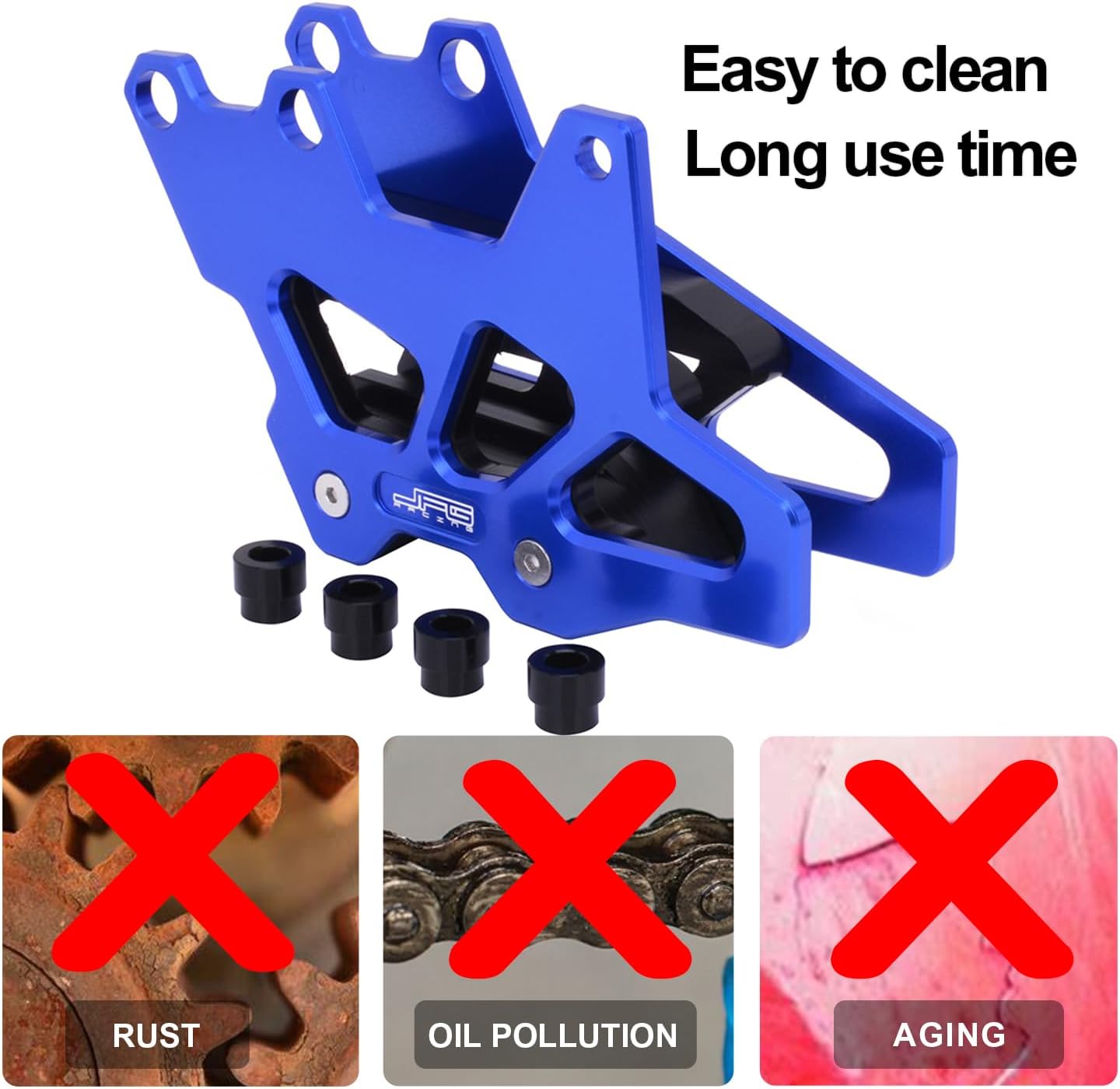 AnXin Motorcycle Chain Guide Guard Protection CNC for YZ125 YZ250 YZ250F YZ400F YZ426F YZ450F DRZ400 DRZ400E DRZ400S DRZ400SM WR250F WR400F WR426F WR450F Blue