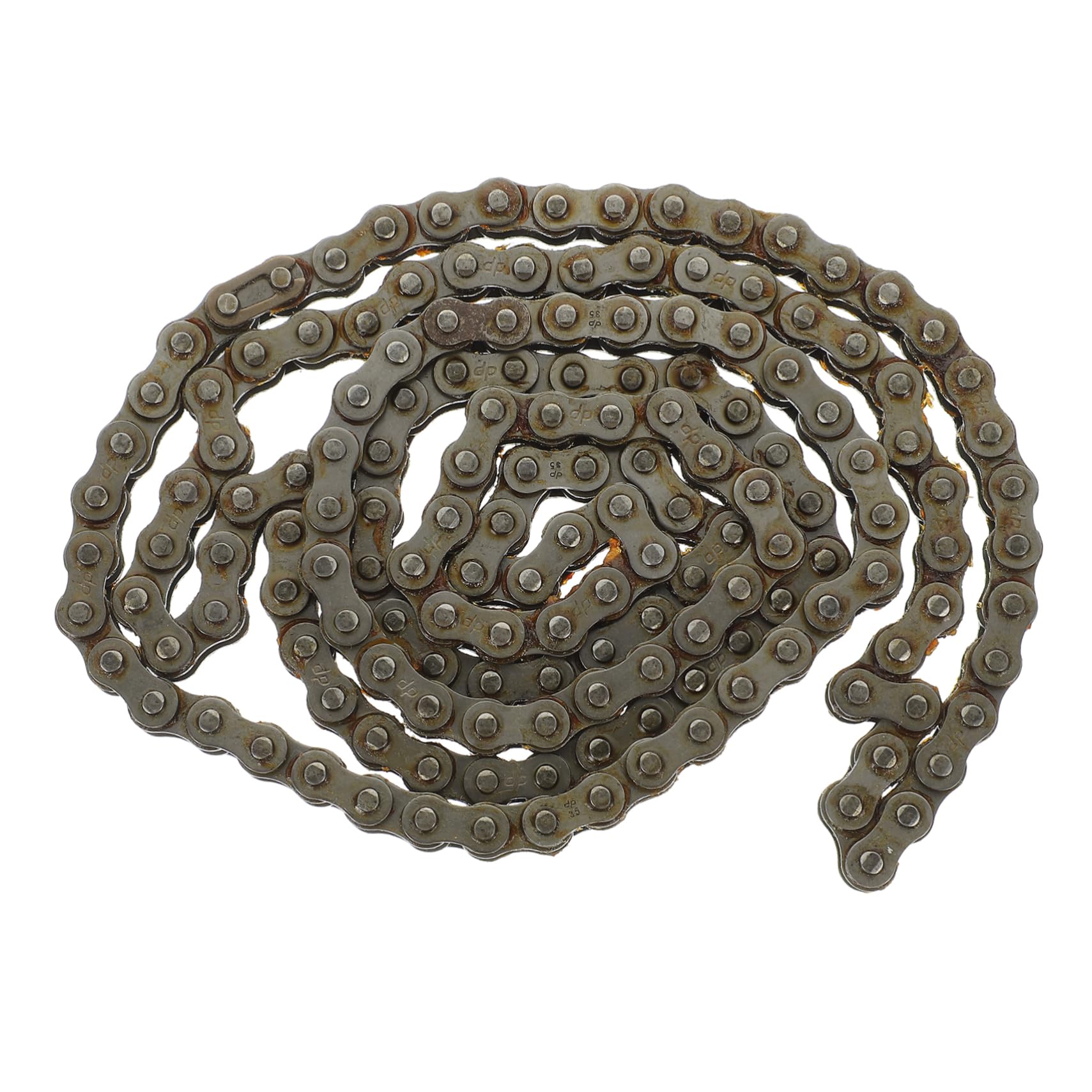 MUSISALY Chain Roller Chain Replacement Feet Mini Bike Steel Chain with Connecting Link for Kart Modification and Easy Installation Compatible with Various Mini Bikes