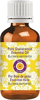Deve Herbes Pure Guaiacwood Essential Oil (Bulnesia sarmientoi) Steam Distilled 30ml (1 oz)