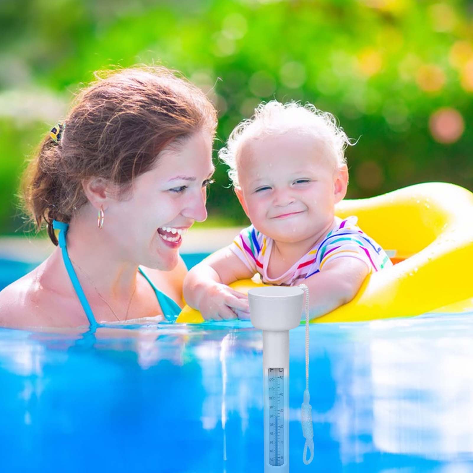 Termometro Galleggiante Da Piscina Facile Da Leggere | Sensore Temperatura Acqua Per Laghetto Per Donne Uomini Proprietari Casa Casa Appartamento Vacanza Palestra Hotel