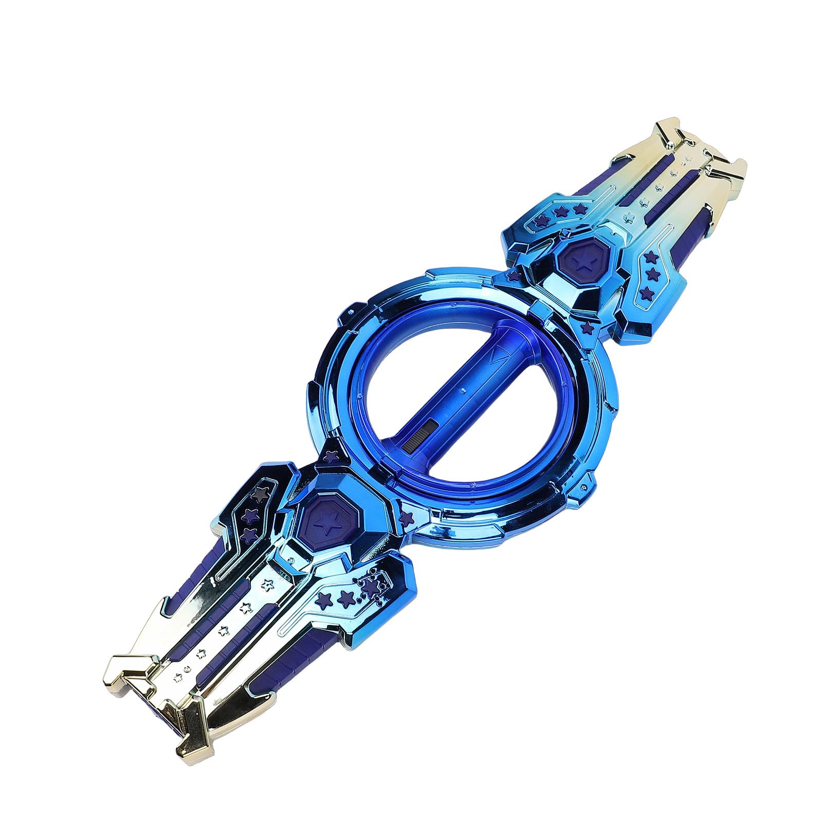 Naroote Giocattolo con Spada Rotante Estensibile, Spada Illuminata Retrattile con Luci LED Colorate, per Giochi All'aperto per Bambini e attività Genitore-Figlio (Blue)