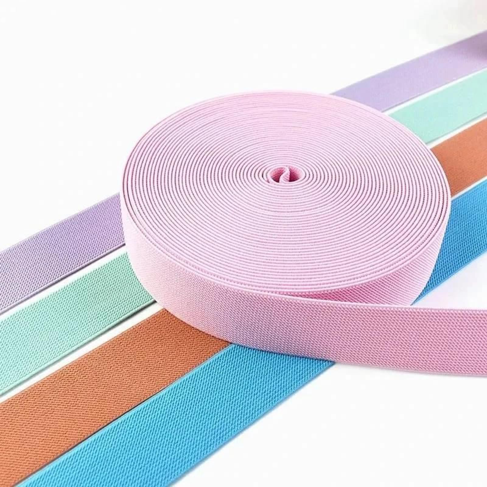 Fasce Elastiche Larghe e Piatte 5 Metri di fettuccia di Nylon Colorata da 10 a 50 mm, for Abbigliamento, Accessori for Cucire Fai da Te, Rosso, 10 mm(Green,10mm)