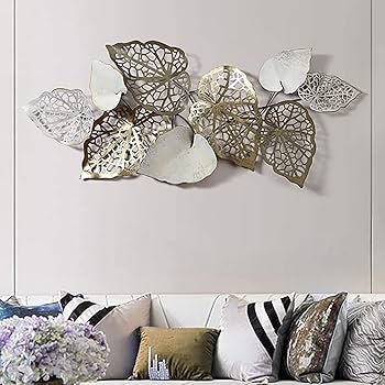 Amazon.co.jp: モダンな壁の彫刻ホームメタル壁装飾、新しい