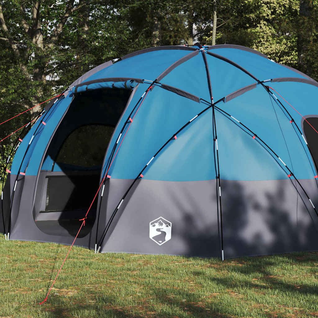Outdoor Campingzelt mit Dach Grün 475 x 475 x 235 cm faltbar wasserdicht aus Polyester für Sommerabenteuer und Naturerlebnisse