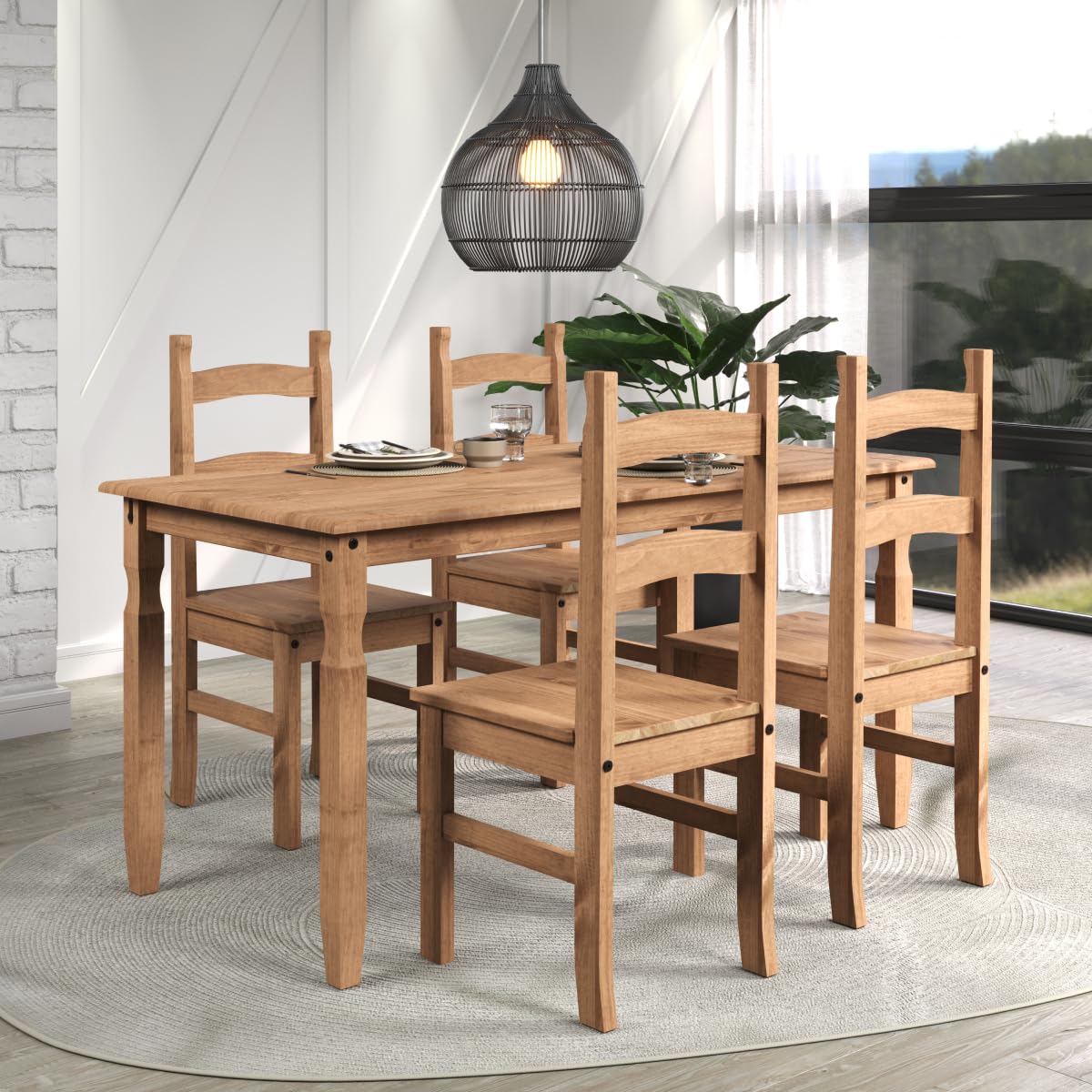 Amazon.com - Furniture Dash Wood Dining Table Corona - Tables