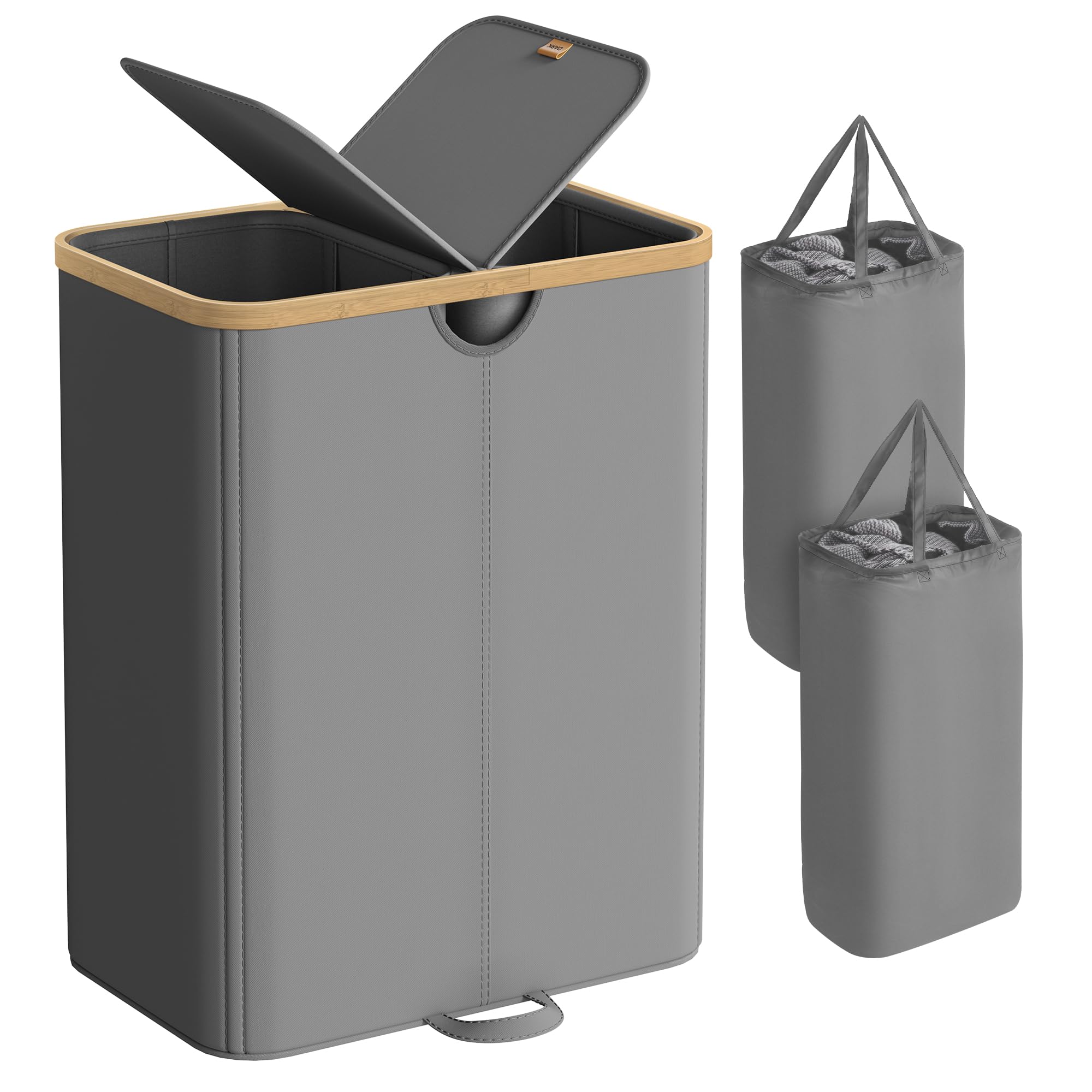 Cesto Ropa Sucia 2 Compartimentos SONGMICS