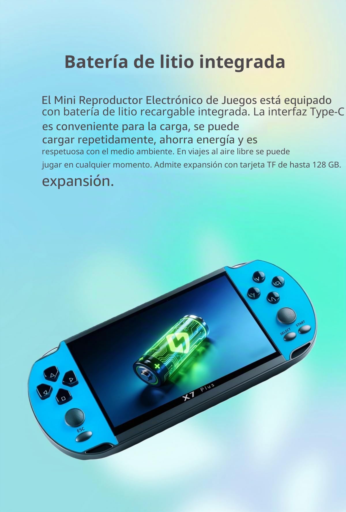 Consola de Juegos Retro con Pantalla HD de 5,5 Pulgadas, con Videojuegos Integrados, Soporte para Reproductor de MP4 y conexión de TV, Regalos de cumpleaños de Navidad para Viajes para Amigos