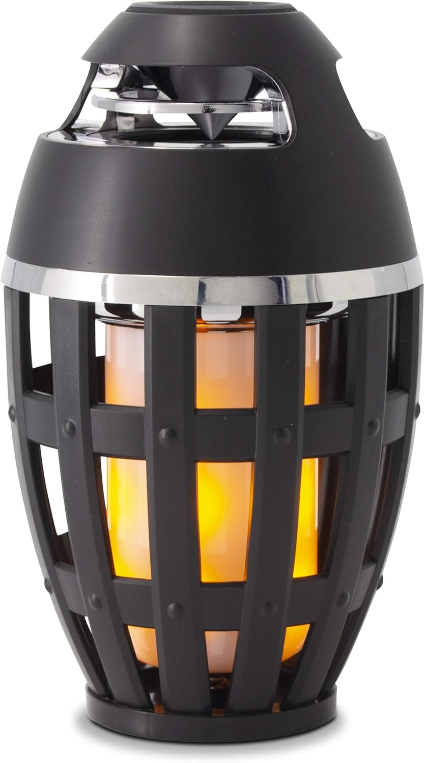 Eternal Home Collection Tiki Torch with Wireless Stereo Speaker | Portable Flame Table Lamp with HD Audio and Enhanced Bass, Black : Tools & Home Improvement