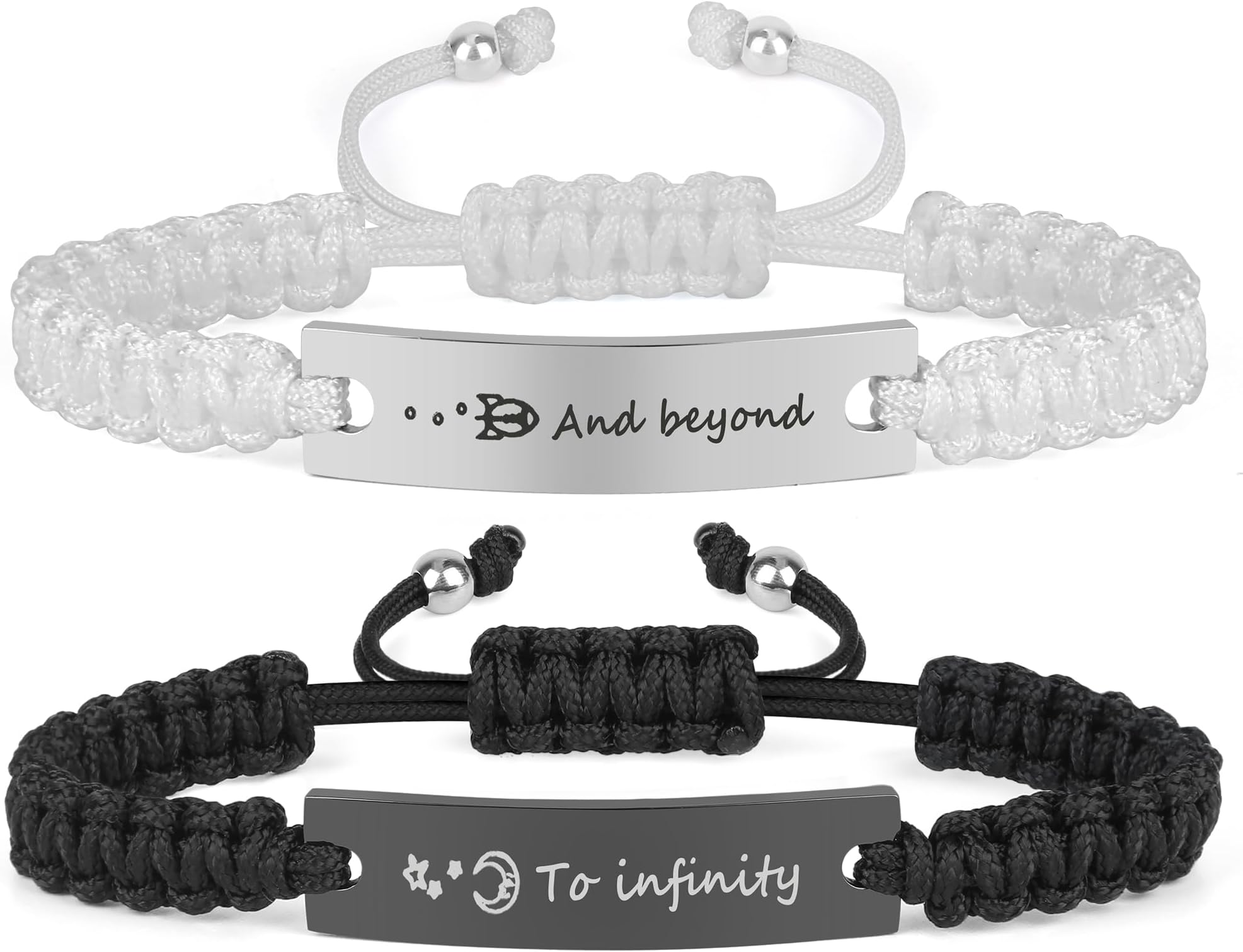 Couple Matching Bracelets, Bf And Gf Bracelets, Couple Gifts,Stretch Adjustable Bracelets Christmas Birthday Valentines Day Anniversary Jewelry Gifts for Him and Her