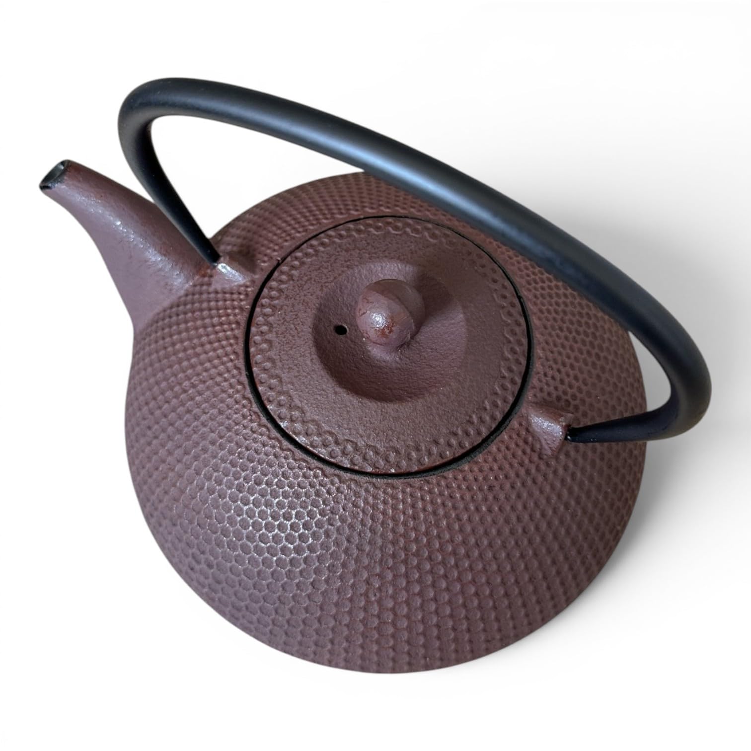 SO SKIN IDASY Théière en fonte japonaise marron 800 ml avec filtre inox, intérieur émaillé, garde la chaleur, design zen élégant, idée cadeau