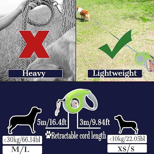 Miniatura 3 de Correa retráctil personalizada para perros con foto y texto, correa retráctil personalizada para perros pequeños y grandes Rosado,Negro