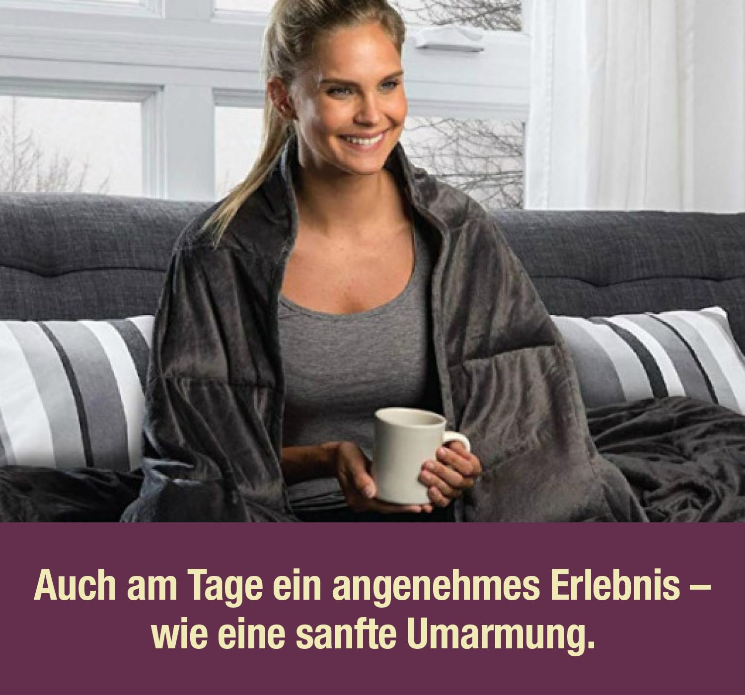 Koc obciążeniowy [5,5 kg] ciężki koc – Koc terapeutyczny – Heavy Blanket – Weighted Blanket – Anti Stress – obciążona kołdra