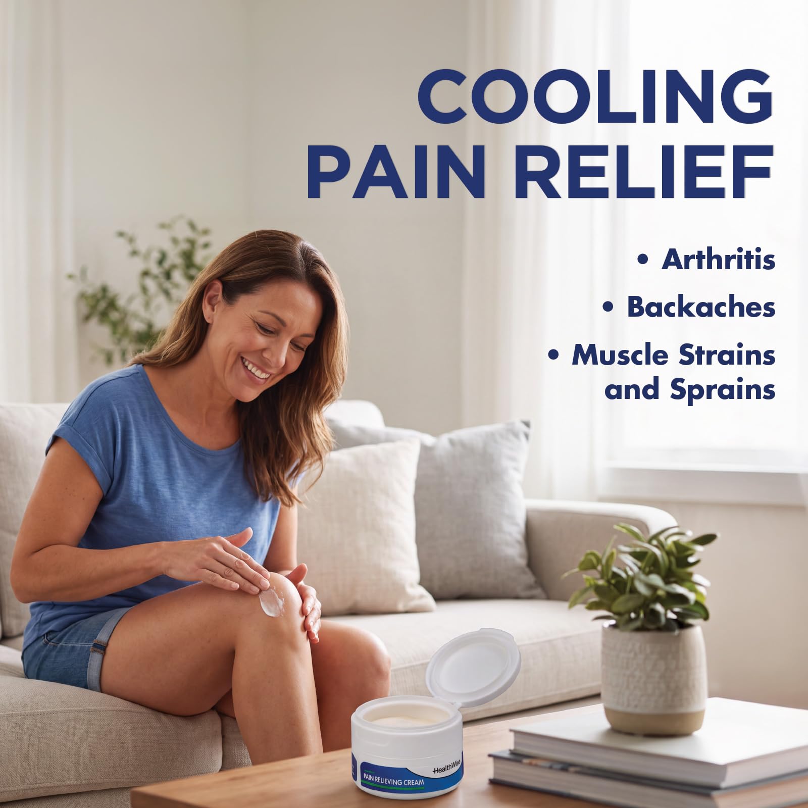 HealthWise 10% Menthol Pain Relief Cream, 3 oz — Amazon image 3