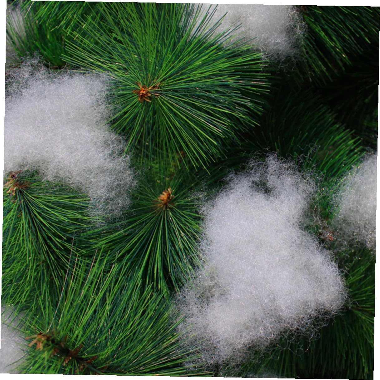 Homoyoyo Artificial Cotton Snow 2pcs Holiday Fake Snow Decoration for Christmas Party and Home Seasonal Display