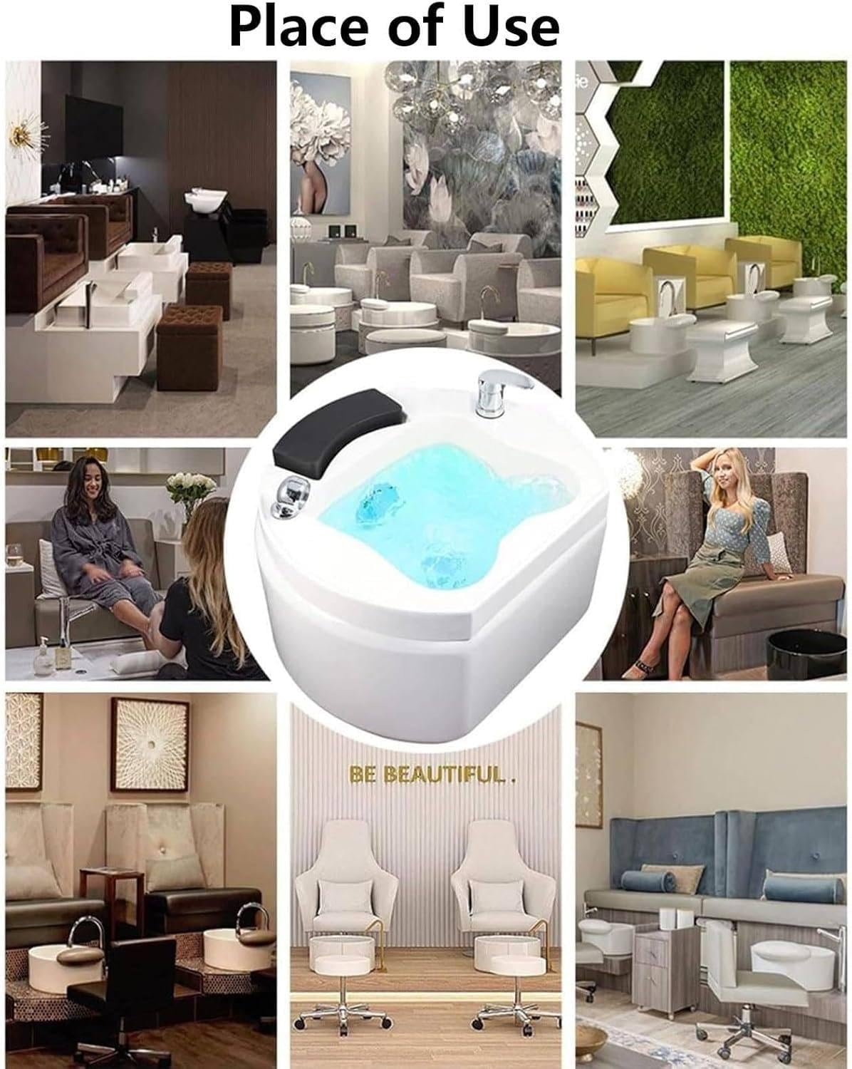 Pediluvio Idromassaggio,Vasca Pedicure Spa per Piedi,Vasca Bagno Portatile Pedicure Spa,Pediluvio Profondo Spa con Massaggio,per Casa E Il Salone A