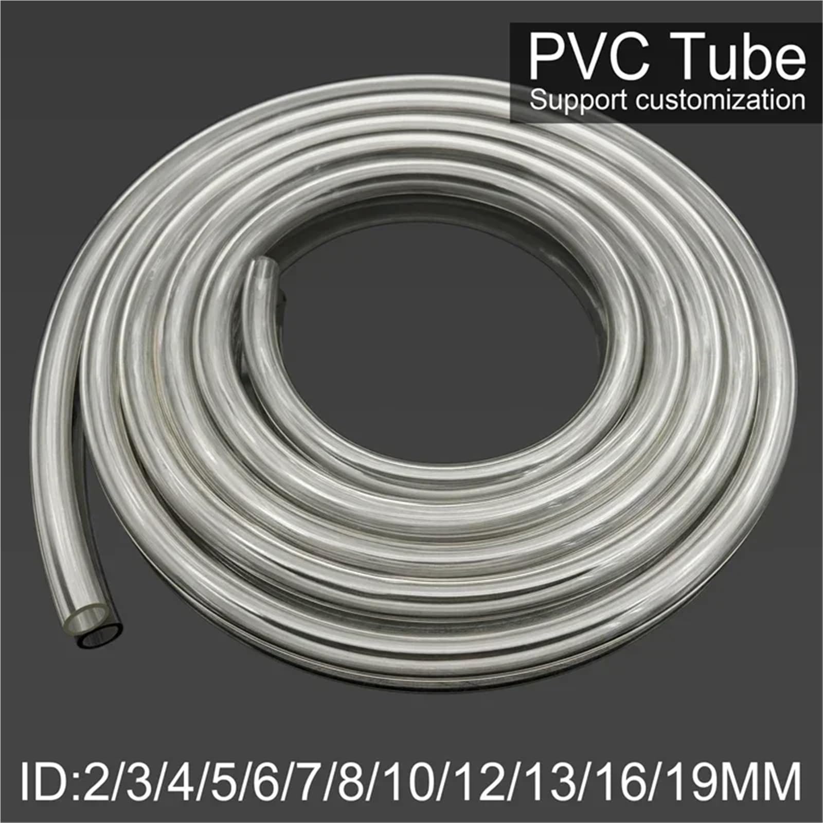 Tubo per Laghetto Tubo for Pompa dell'Acqua Tubi Trasparenti 2 3 4 5 6 7 8 9 10 12 13 16 19 25 Tubo in PVC Trasparente con Diametro Interno di 32 mm | 2M,ID 32 x OD 38mm