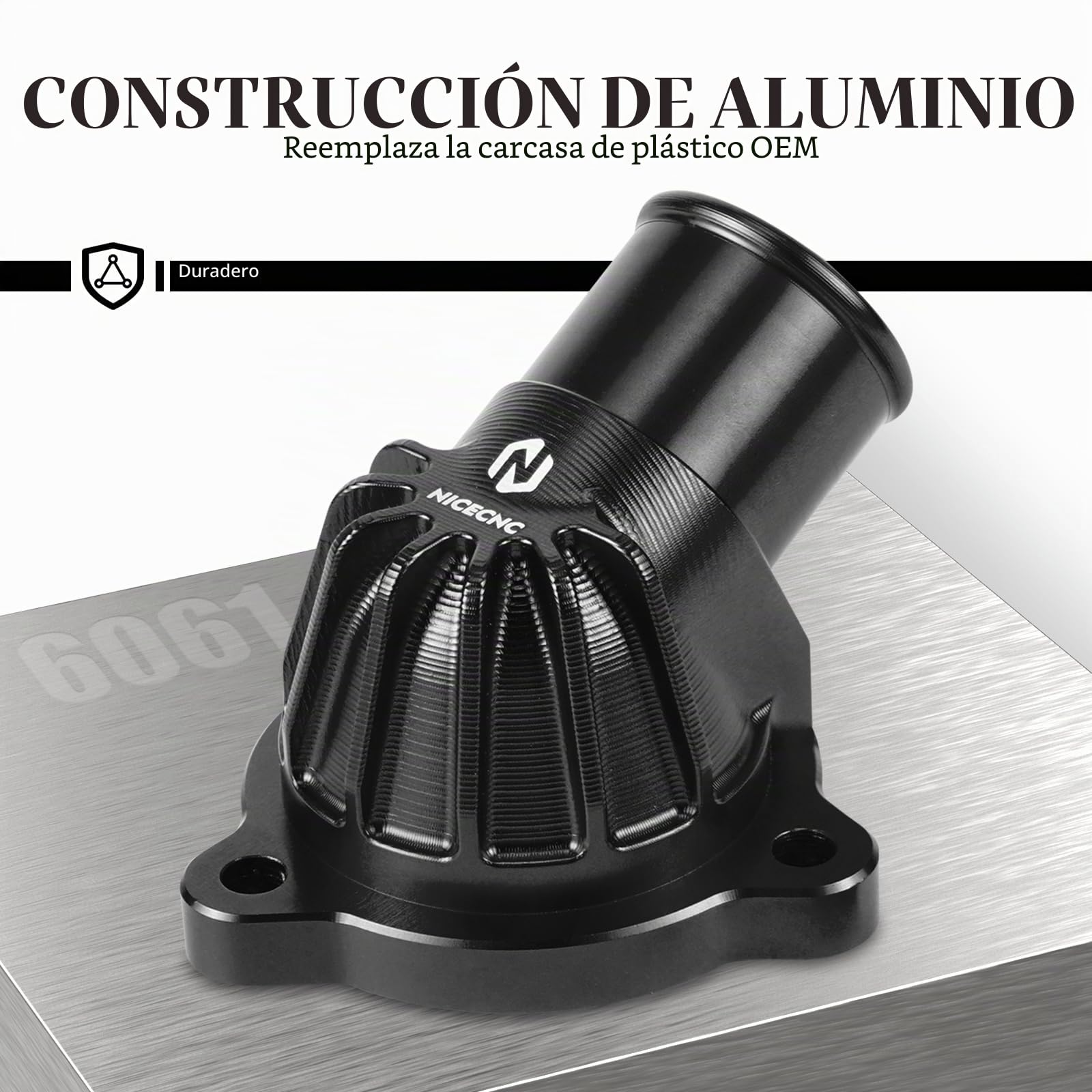 NICECNC Cubierta de Carcasa de termostato Compatible with Norden 901 / Expedition 2022-2024, 790 890 Duke/R 2018-2024, Accesorio de tubería de Agua, Repuesto para 63535019000, 63535019200,