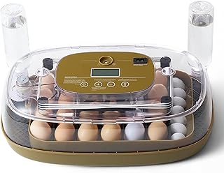 HIRALIY 24 Incubators for Hatching Egg Automatic Turner with Candler Smart Temperature and Humidity Control, 360° Viewing, Ideal for Chicken, Duck, Quail, Goose, Farm, Home, Classroom Hatching