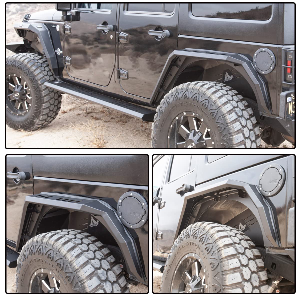Amazon.co.jp: ジープ2007-2018 ラングラーJK用フェンダーフレア | 4WD