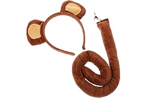 Amosfun Monkey Headband and Tail Set: Embark on a Wild Costume Adventure