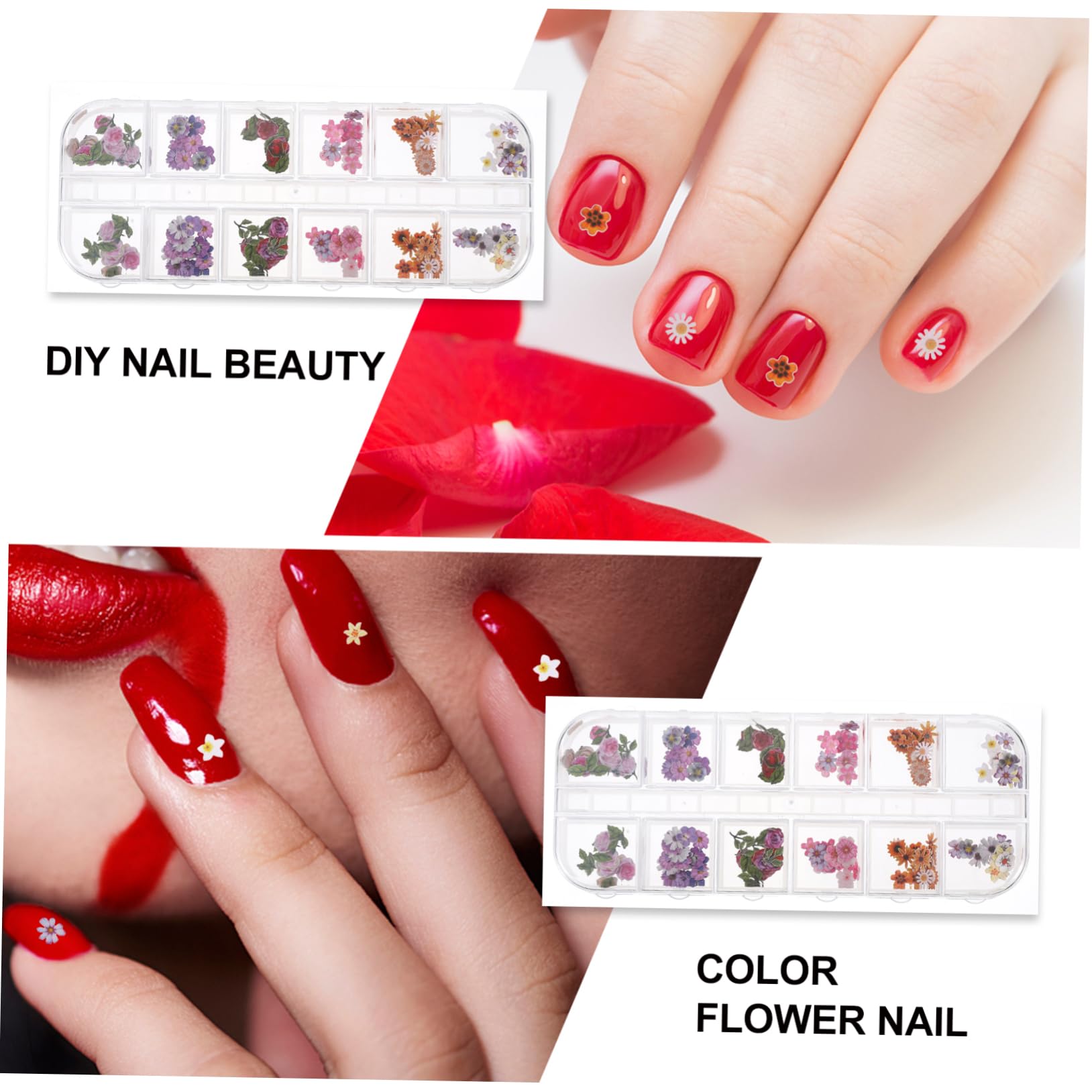 VALICLUD 2 Set Fogli Di Unghie Adesivi Per Unghie Numero Adesivo Decalcomanie Per Unghie Arte Delle Unghie Decalcomania Di Nail Art Forniture Per Unghie Colorato Polpa Di Legno 4 Scatole*2