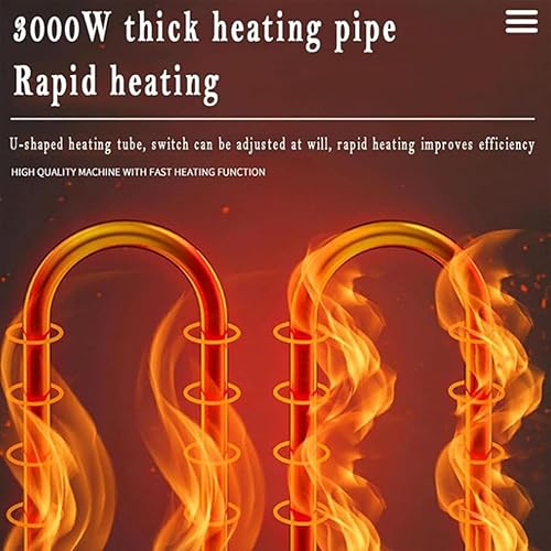 Miniatura 2 de Máquina eléctrica de gofres de pescado Taiyaki de 3000 W, plancha para hacer gofres de pescado Taiyaki con molde en forma de pescado de doble cara,