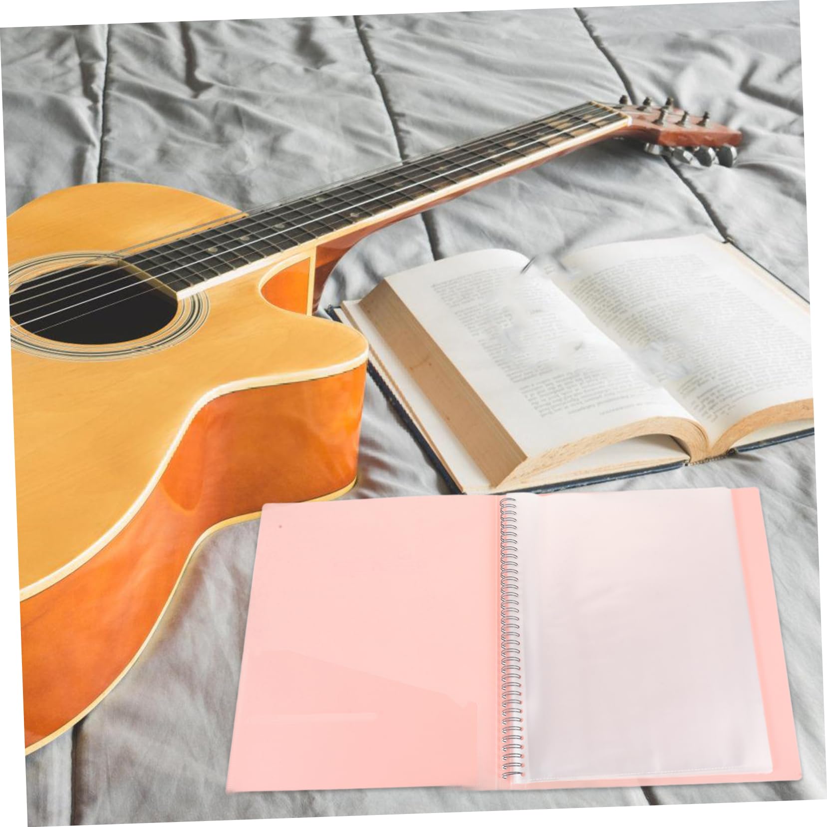 ERINGOGO 2 Stück A4 Notenmappe aus Pp Transparent Robust für Notenblätter und Dokumente Praktische Aufbewahrung für Musiker und Schüler