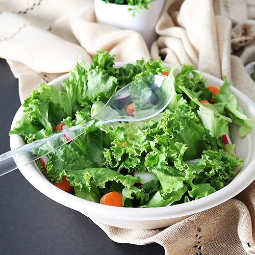 Miniatura 5 de Juego de 8  10 cucharas de plástico transparente para servir para eventos, reutilizables o desechables