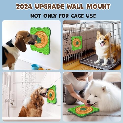 Miniatura 9 de Alfombrilla interactiva grande de 7.1 pulgadas para lamer el aburrimiento y la reducción de la ansiedad, suave y segura para entrenamiento