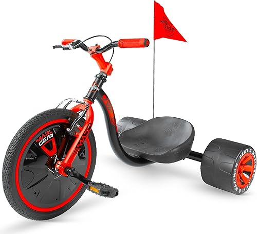 Miniatura 10 de Triciclo de Deriva para Niños de 5+ Años – Vehículo de Montar con Rueda Delantera de 16", Asiento Ajustable, Marco de Acero, Ruedas Traseras Lisas