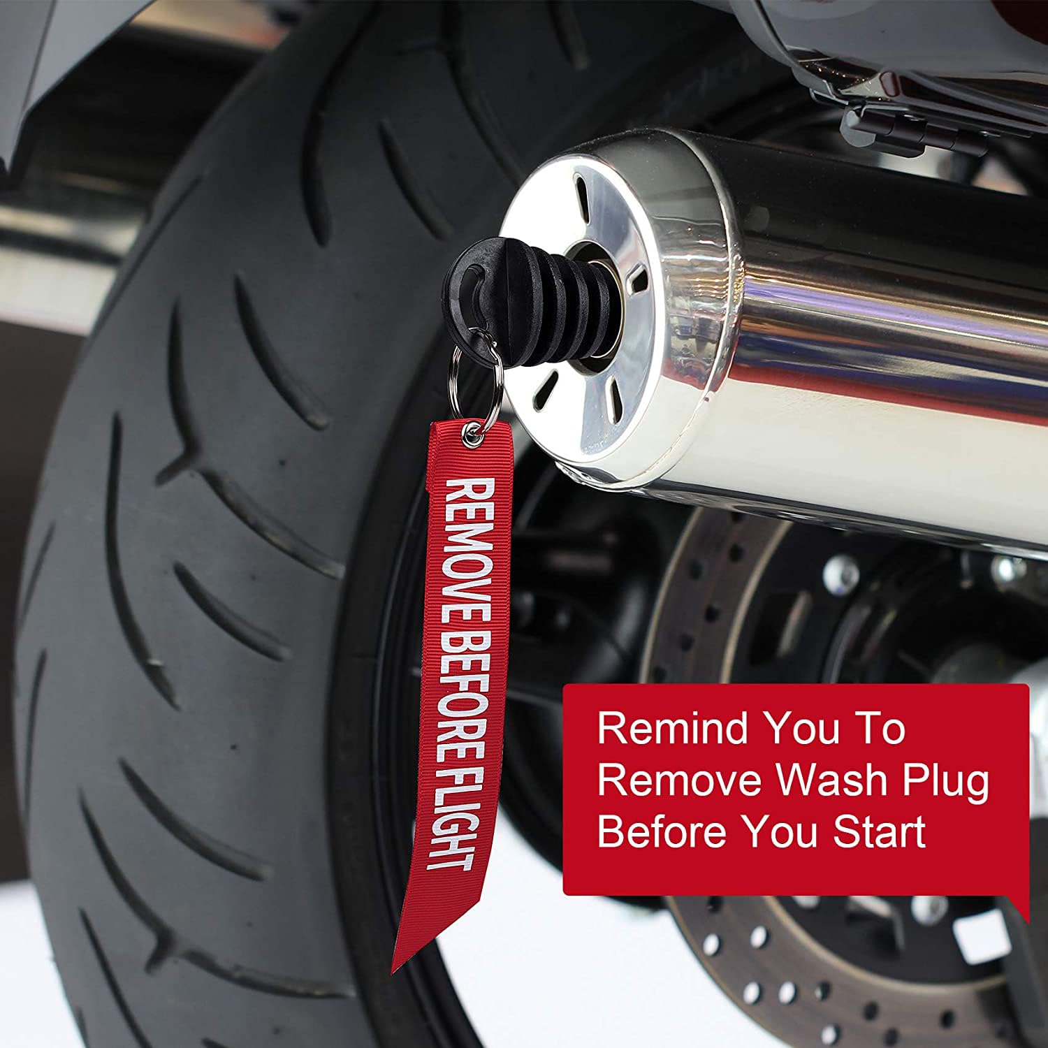 2 Tappi Di Lavaggio Scarico Per Moto - Gomma, 15-38 Mm, Con Nastro "Rimuovi Prima Di Usare" - Foto 12