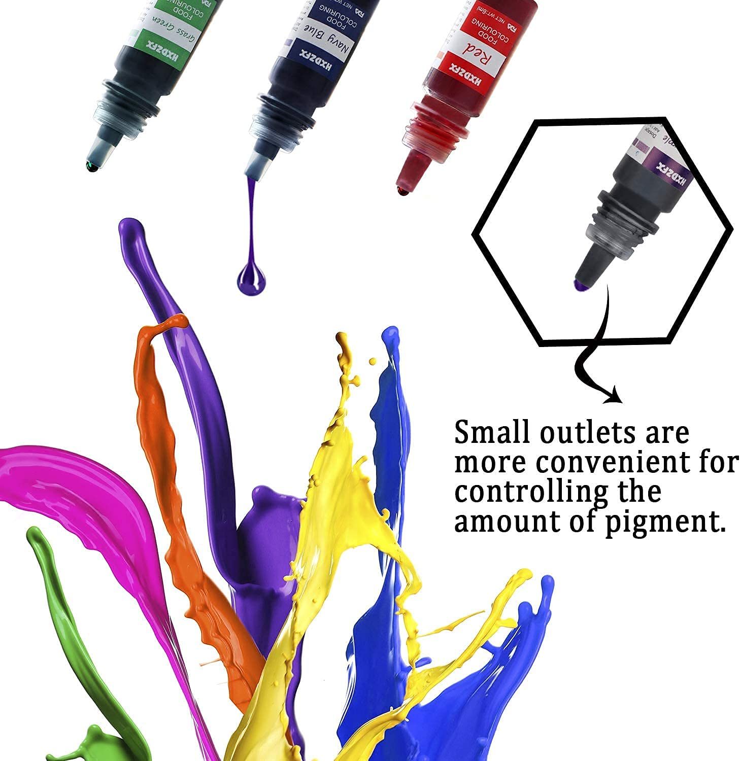 Buy Food Colouring 12 Colours x 6ml Food Dye Concentrated Liquid Cake