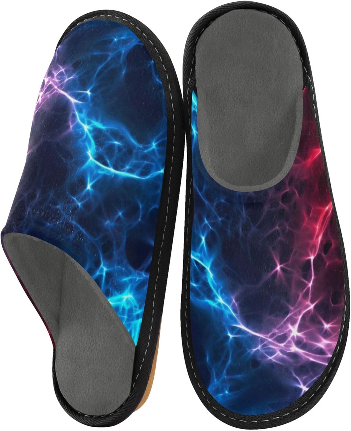 Lightning House Slippers – Cozy Fuzzy Slippers for Guests, Washable & Disposable, Perfect for Shoeless Home, Spa & Hotel Use A111257