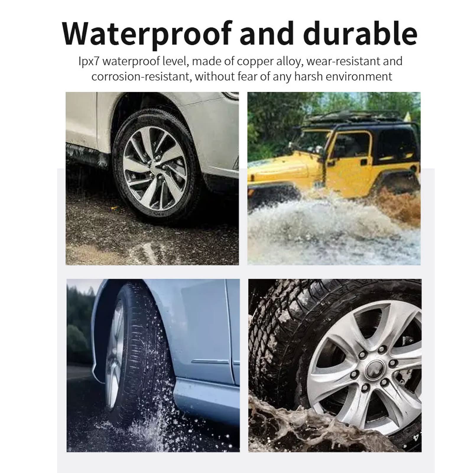 Sistema TPMS Wireless VOBOR Con 6 Sensori - Monitor Pressione Pneumatici Solare E USB, Per Camper - Foto 3