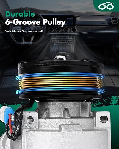 Vista 239 de SCITOO Compresor de CA apto para H-onda Prelude 2.2L 2001 para H-onda Civic para A-cura EL 1.7L 1997 1998 1999 2000 2001