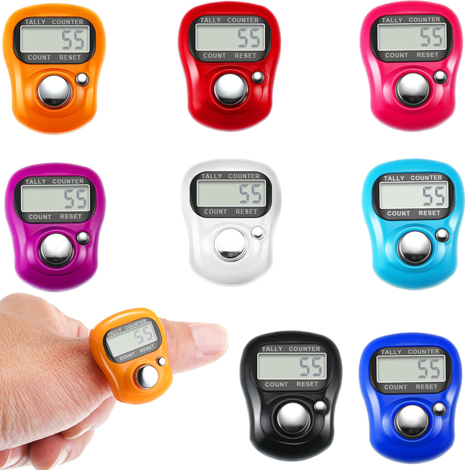 Buy TOODOO Finger Tally Counter 5 Digit Display Counter Clicker Resettable Lap Counter Handheld